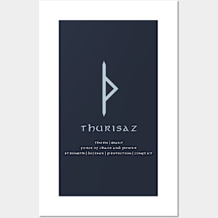 Thurisaz - Thorn/Giant Rune, Force of Chaos and Power Posters and Art